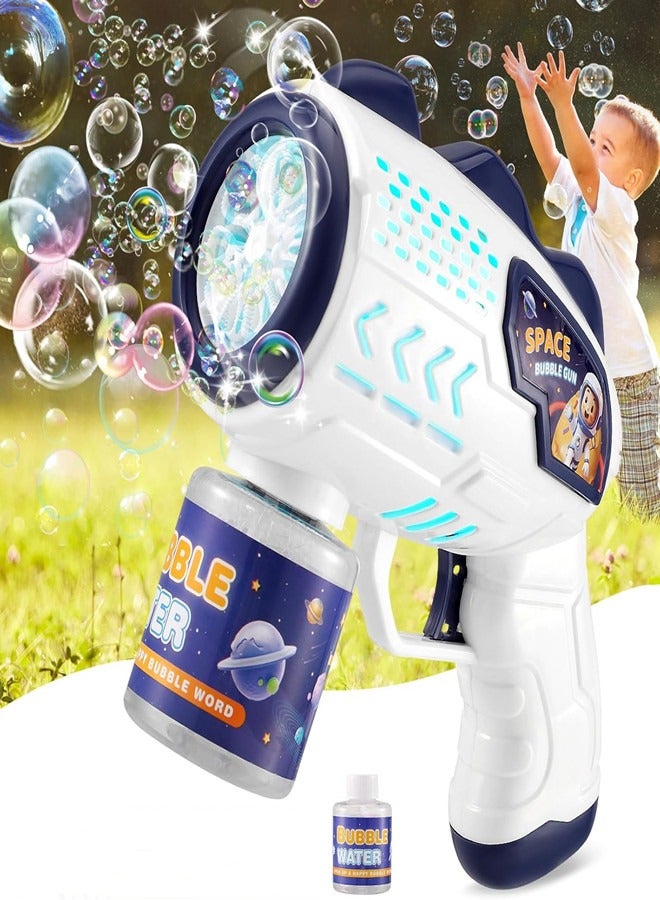 أوساويك آلة فقاعة للأطفال ، بندقية الفقاعة مع فقاعة 10 حفرة ومواد سميكة هدايا عيد ميلاد في الهواء الطلق لأكثر من 3 سنوات طفل - Image 1